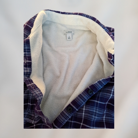 LL Bean Lined Flannel - Picture 3 of 3